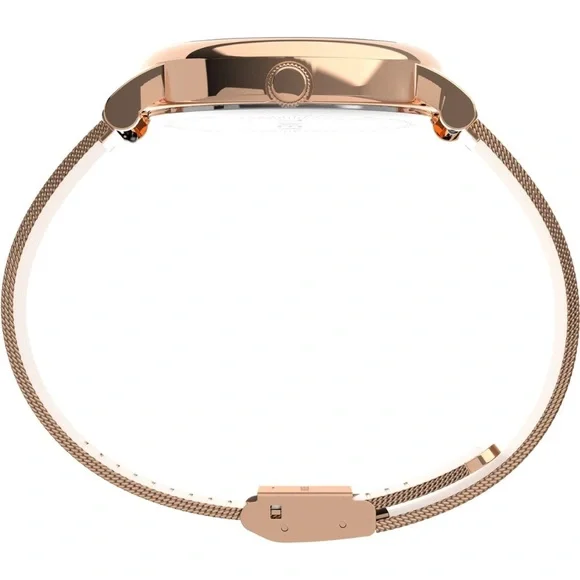 Timex Rose Gold Mesh Watch with Sparkling Dial - Picture 5 of 7